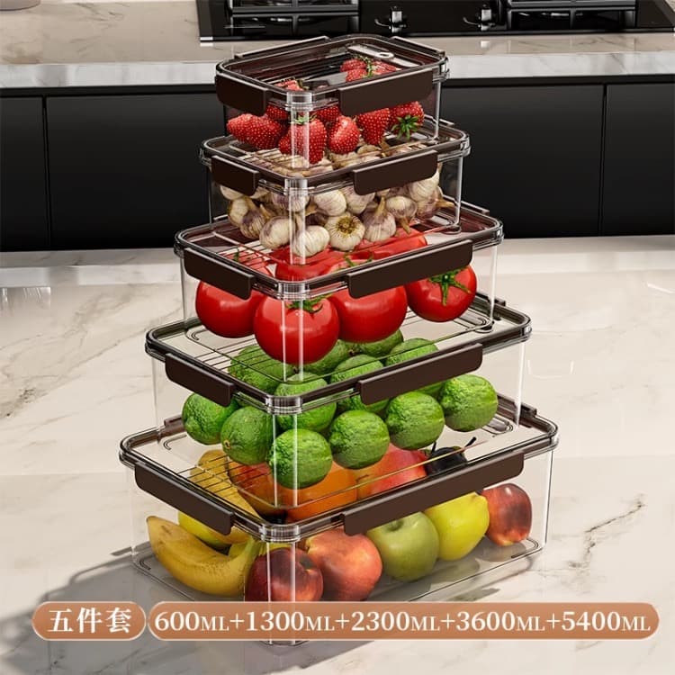 5PCS ACRYLIC FOOD STORAGE SET